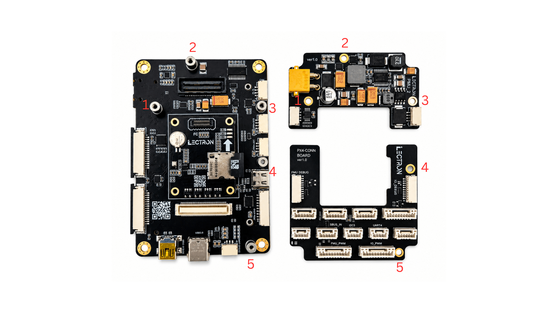 Power and IO modules before mounting
