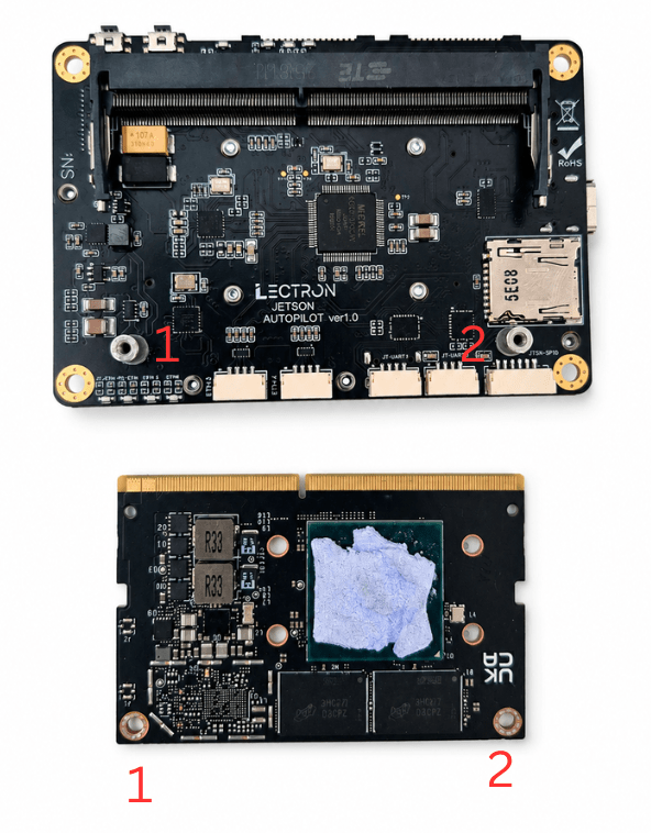 Jetson module and baseboard