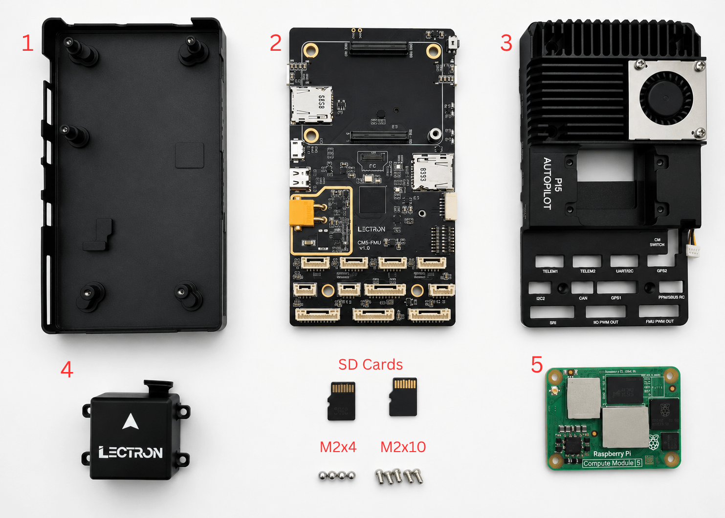 Lectron PI5 Autopilot components overview