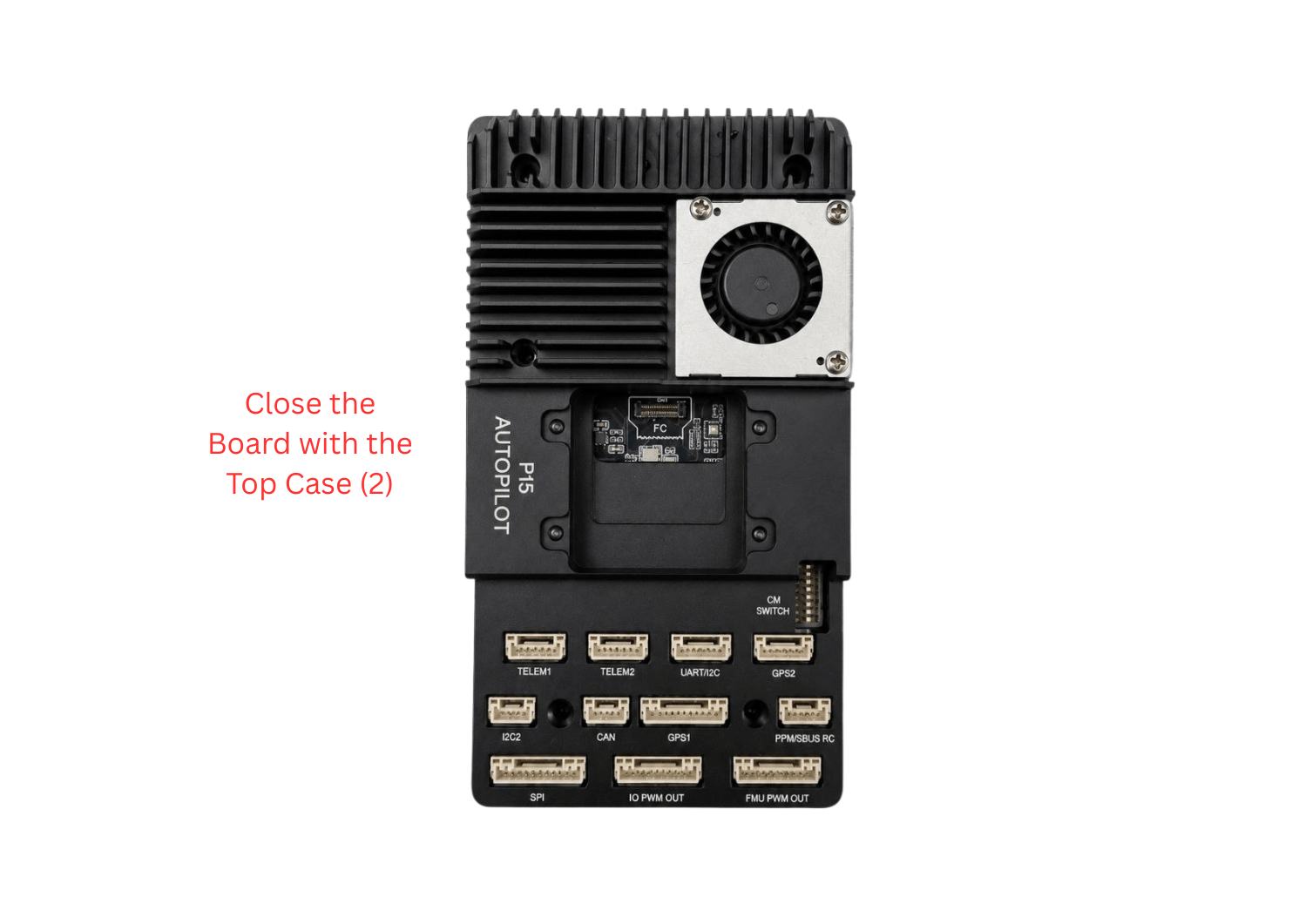Close the board with the top case